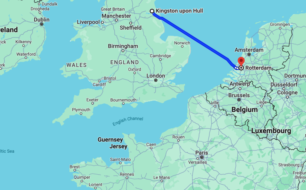 Hull to Rotterdam